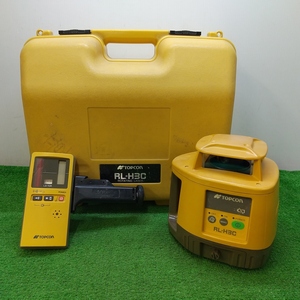 ジャンク品 TOPCON トプコン ローテーティングレーザー RL-H3C + 受光器 LS-70R 電池接触部状態悪 不動