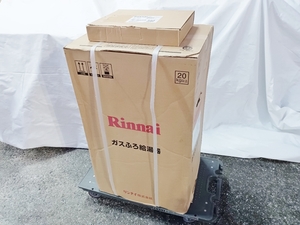 【佐川急便 飛脚ラージサイズ宅配便 180サイズ】未使用品 Rinnai リンナイ ガスふろ給湯器 20号 都市ガス RUF-SA2005SAW + MBC-240V