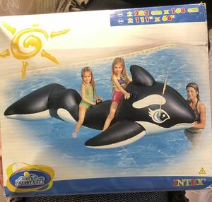 希少　INTEX シャチ　クジラ　フロート　空気ビニール