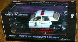 Greenlight Terminator 1/24 1977 plymouth Fury Police car The Terminator Plymouth Fury Police green light patrol car 