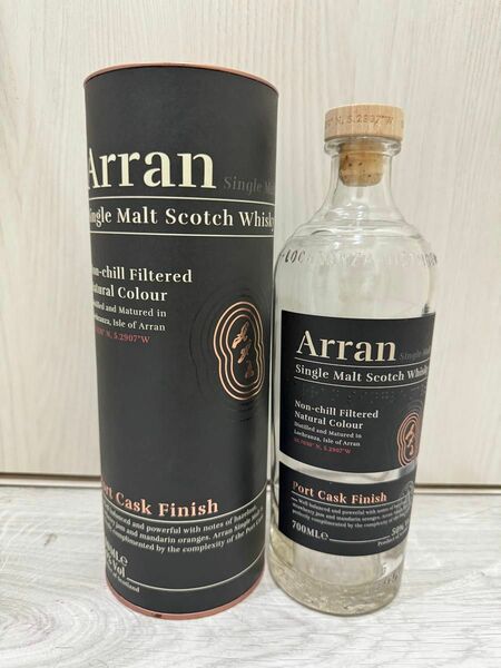 アラン Arran ポートカスク フィニッシュ 空き瓶 缶ケース付