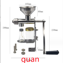 卓上油絞り器 手動式 油搾り機 油 小型 手動式 圧搾機 低温 油しぼり機 有機ひまし油 搾油機 ステンレス ピーナッツ/大豆/ゴマ/亜麻仁_画像6