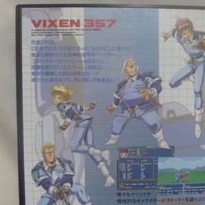 メガドライブ ゲームソフト VIXEN357 ヴィクセン357 ケース 説明書 はがき MD 動作未確認 ジャンク品の画像2