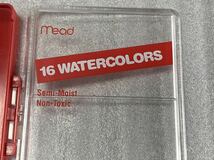 【8-0】mead 16WATERCOLORS （未使用ですが使えるか分からないのでジャンク品！！））_画像5