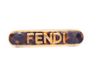 ★FENDI フェンディ バレッタ 髪留め アクセサリー べっ甲風 ファッション小物