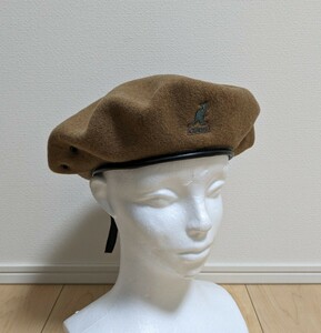 S 美品 KANGOL SMU WOOL BIG MONTY ベレー帽 モンティベレー K3332SM カンゴール ウール ビッグ モンティ ベレー帽 ウッドブラウン