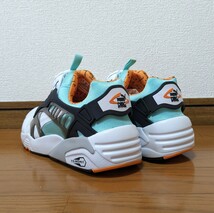 27 新品 PUMA DISC BLAZE OG プーマ ディスク ブレイズ オリジナル スニーカー 390931 01 ホワイト × オレンジ × ブラック × ブルー _画像3