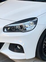 BMW 2シリーズ アクティブツアラー F45 3M製カーボン調 ヘッドライト用 アイライン 2枚セット！ 218 225_画像3