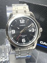 新品 CASIO カシオ 正規品 腕時計 チープカシオ チプカシ アナログ クオーツ 防水 カレンダー ステンレス シンプル ブラック プレゼント_画像3