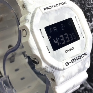 新品 CASIO カシオ 正規品 G-SHOCK ジーショック Gショック 腕時計 スノー カモフラージュ 多機能 デジタル ホワイト グレー DW-5600GC-7の画像3