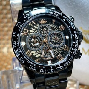 新品 正規品 ドミニク DOMINIC 自動巻き 腕時計 マルチファンクション プレゼント オートマティック カレンダー フルスケルトンの画像1
