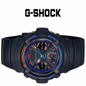 新品CASIOカシオG-SHOCKジーショック腕時計耐衝撃構造ダイバー20気圧防水アナログデジタルアナデジブラックオレンジブループレゼントギフト