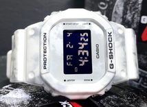 新品 CASIO カシオ 正規品 G-SHOCK ジーショック Gショック 腕時計 スノー カモフラージュ 多機能 デジタル ホワイト グレー DW-5600GC-7_画像4