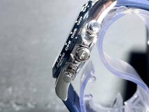 新品 TECHNOS テクノス 腕時計 正規品 アナログ腕時計 クオーツ カレンダー クロノグラフ 10気圧防水 ラバーベルト ブルー プレゼント_画像5