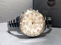 新品 腕時計 正規品 TECHNOS テクノス クオーツ クロノグラフ アナログ腕時計 多機能腕時計 5気圧防水 ステンレス シルバー プレゼント_画像7