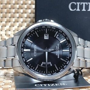 新品 腕時計 正規品 シチズン CITIZEN EcoDrive エコドライブ RADIO CONTROLLED クロノグラフ アナログ腕時計 ステンレス カレンダー 防水の画像4