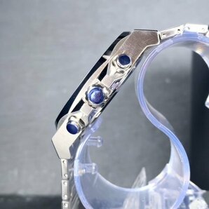 新品 テクノス TECHNOS 正規品 腕時計 アナログ腕時計 クオーツ ステンレス クロノグラフ 5気圧防水 多機能時計 アイスブルー プレゼントの画像5