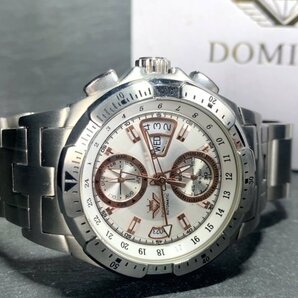 新品 正規品 ドミニク DOMINIC 自動巻 腕時計 オートマティック カレンダー 防水 ステンレス ホワイト ピンクゴールド ビジネス プレゼントの画像7