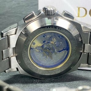 新品 正規品 ドミニク DOMINIC 自動巻 腕時計 オートマティック カレンダー 防水 ステンレス ホワイト ピンクゴールド ビジネス プレゼントの画像9