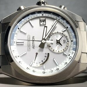 国内正規品 新品 腕時計 SEIKO セイコー ASTRON アストロン 電波 ソーラー チタン ワールドタイム カレンダー 10気圧防水 メンズ SBXY009の画像5