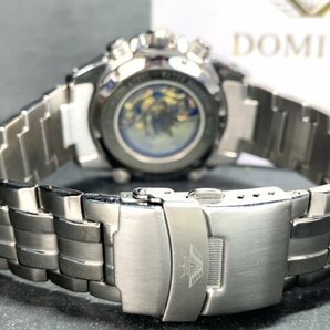 新品 正規品 ドミニク DOMINIC 自動巻き 腕時計 オートマティック カレンダー 防水 ステンレス シルバー ブラック ビジネス プレゼントの画像8