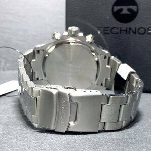 新品 TECHNOS テクノス 腕時計 正規品 アナログ ソーラー クロノグラフ ステンレス 10気圧防水 カレンダー ビジネス ホワイト プレゼントの画像7