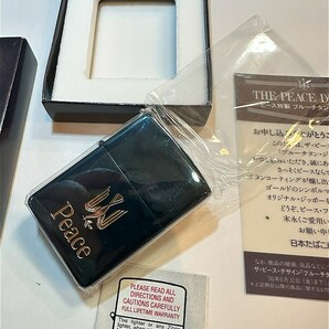 ♪♪ZIPPO ジッポ ピース Peace オイルライター ブルーチタン ジッポー 箱付き♪♪の画像2