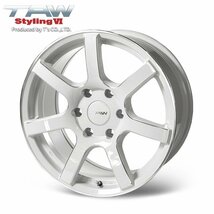 数量限定 \1スタート 200系ハイエース ホイール TAW Styling6 18X8.0J +37 6H139.7 パールホワイト/リム＆エッジマシニング ホイール4本セ_画像2