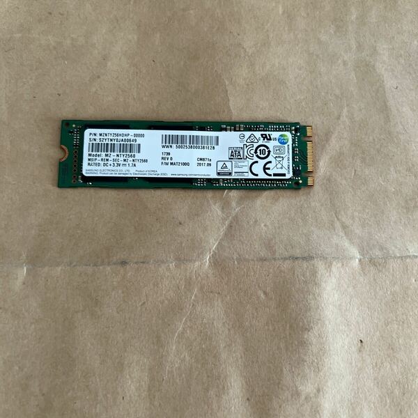 SSD 256GB #EF15UP# SAMSUNG MZNTY256HDHP-00000 256.0GB