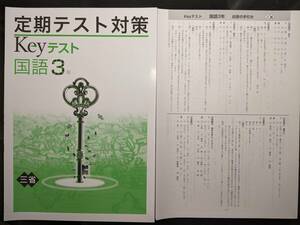 ☆新品即決 Keyテスト 国語3年 三省堂 解答付