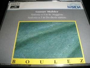 廃盤 ブーレーズ ライヴ マーラー 交響曲 5番 9番 BBC交響楽団 ロンドン 1968 1971 Mahler Boulez LIVE ARKADIA