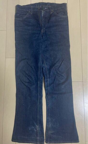 70s Levi’s 646 w31~32 フレアパンツ　オレンジタブ　濃紺