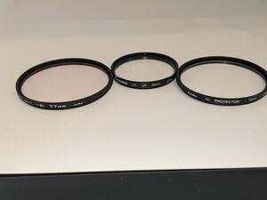 カメラフィルター　3点セット　 Kenko 72mm Kenko 77mm HAKUBA 58mm