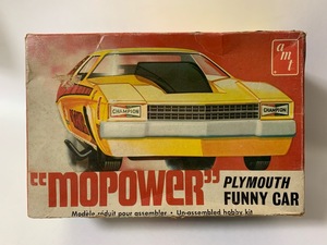 ☆当時物 AMT【“MOPOWER” PLYMOUTH FUNNY CAR（デカール無し）】MOPAR/NHRA/プリムス/サテライト/ファニーカー/モパー 1/25☆