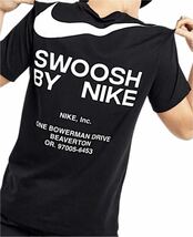 【新品 正規品】ナイキ NIKE SWOOSH Tシャツ 半袖 S カットソー 黒 ブラック ビックスウッシュ 送料全国一律230円_画像5