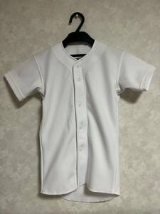 Mizuno 130см младшая униформа рубашка белый бейсбол софтбол чистый