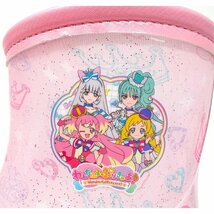 セール！ 16.0cm わんだふる ぷりきゅあ ワンダフル プリキュア 3813 ピンク 長靴 ゴム長 雨靴 通園 子供 キッズ レイン シューズ ブーツ_画像2