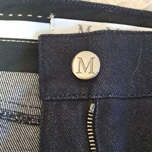 MAXMARA マックスマーラ 美品 白タグ デニムスカート 1951 ロゴボタン 40 ロングスカート スリット 膝下 ロゴボタン カジュアル ポケットの画像7
