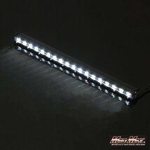 MADMAX ライトバー ワークライト シングルタイプ LED18連 54W 12V/24V兼用 作業灯/フォグランプ バイク 自動車 トラック【送料800円】_画像2