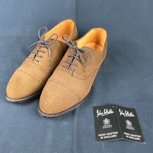 JohnWhite John white shoes leather 23.5 England made Britain Brown shoes 