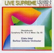 インバル：ショスタコーヴィッチ交響曲第10番、ベルリン交響楽団、03年3月11日。_画像1