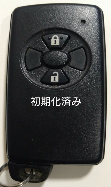 初期化済トヨタ純正 スマートキー 2ボタン ヴィッツ オーリス ルミオン 基盤番号271451-0500 新品電池サービス27