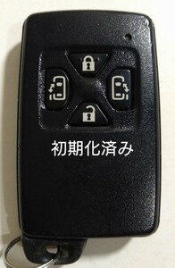 初期化済トヨタ純正スマートキー4ボタン70ノアヴォクシーアルファード基盤番号271451-6230 新品電池サービス22