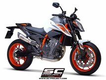 【国内在庫】 SC-PROJECT SCプロジェクト S1スリップオンサイレンサー バッフル付属 純正キャタライザー対応 KTM 890 DUKE '20-23 デューク_画像5