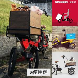 豊田トライク キャリー 大人の三輪車 自転車 お洒落電動自転車 電動アシスト TOYODA TRIKE YAMAHA SHIMANO カッコいい 赤 レッドの画像10