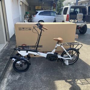 豊田トライク キャリー 大人の三輪車 自転車 お洒落電動自転車 電動アシスト TOYODA TRIKE YAMAHA SHIMANOの画像2