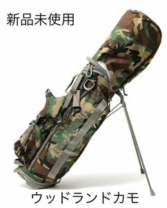 新品 送料込み BRIEFING GOLF CR-4 #02スタンドキャディバッグ ウッドランドカモ 迷彩 限定MIL COLLECTION WOLF GRAY 定価80,300円