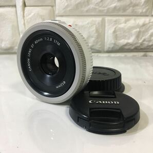 限定☆美品 超人気 パンケーキ☆Canon キヤノン EF 40mm F2.8 STM☆フルサイズ対応 ホワイトの画像1