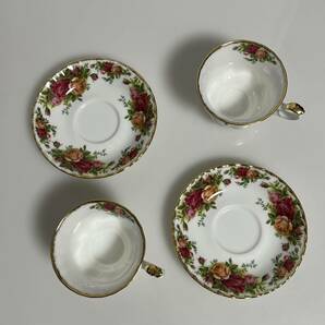 OLD COUNTRY ROSES ROYAL ALBERT カップ＆ソーサ 2客 花柄 ペア の画像7