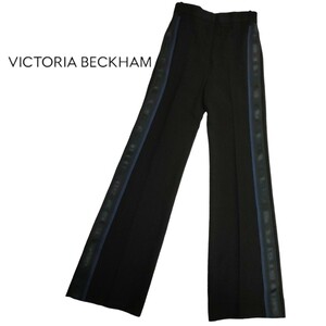 【タグ付き未使用】Victoria Victoria Beckham /ヴィクトリア・ベッカム レディース イージー スラック スパンツ 毛 黒系 38 I-3679